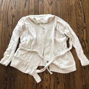 LOFT - Size L - Cream Cardigan Sweater